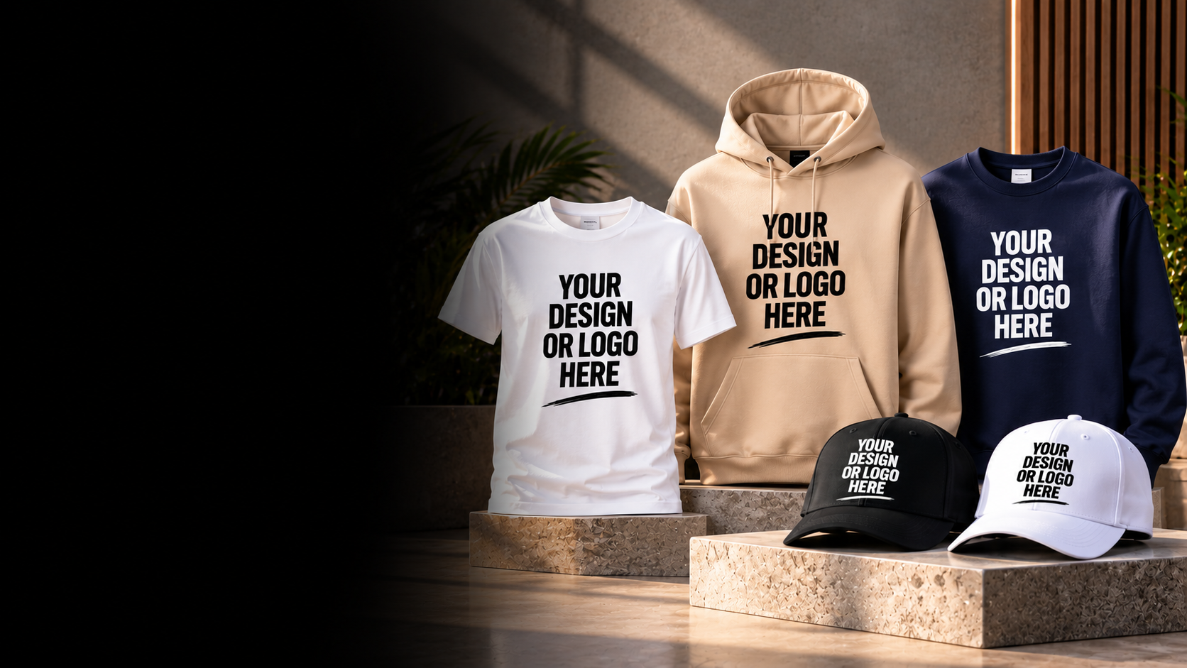 Custom T-shirt, hoodie, sweatshirt and caps with YOUR DESIGN OR LOGO HERE